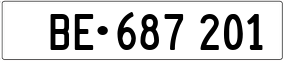 Trailer License Plate